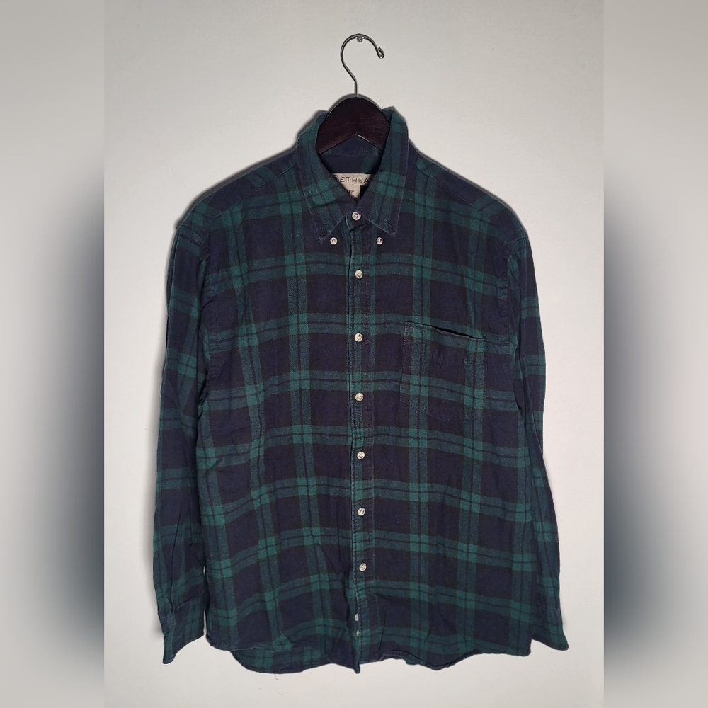 👕🌶 Retreat Flannel Button Up Longsleeve Shirt